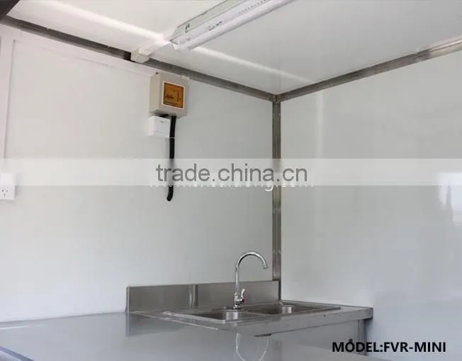 low cost mobile food kiosk machine/food trailer