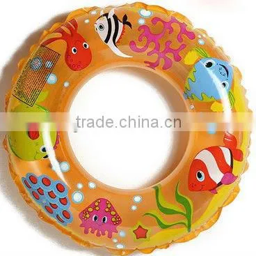 Custom inflatable floating life swim ring toy for kids
