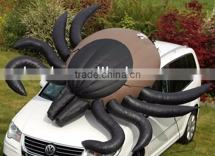Giant Inflatable Black Spider for Halloween Decoration