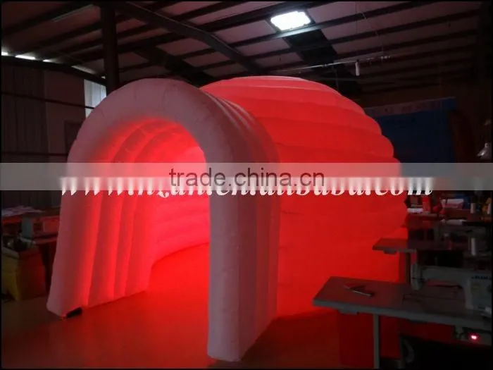 2016 Hot Sale Inflatable Clear Dome Tent with Led Light/Inflatable Lawn Tent