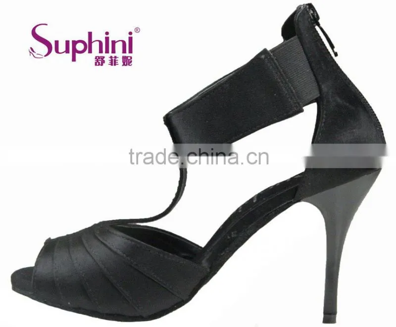 Suphini Quanlity Guarantee Sexy Kizomba Dance Woman Black Tango Shoes