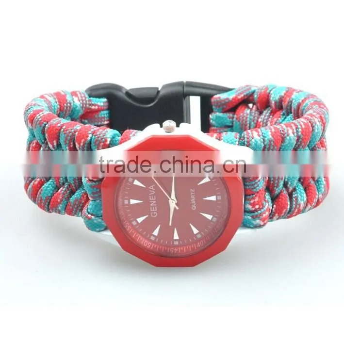 550 paracord bracelet with watch, paracord bracelet with firefighter, paracord bracelet with logo
