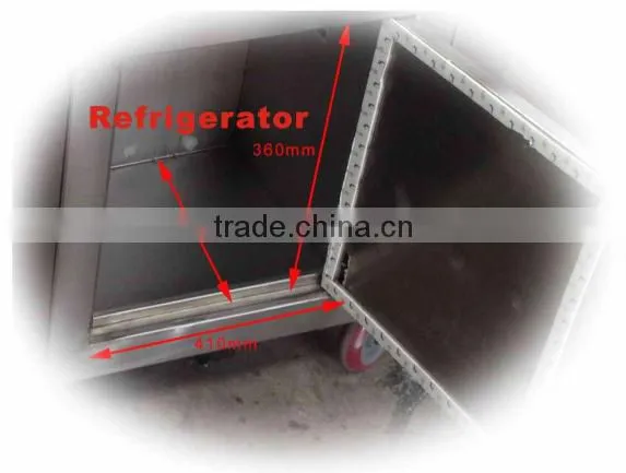 Thicker shell fried ice-cream making machine (round pan model)