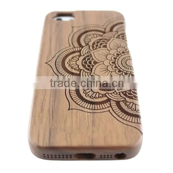 OEM Custom laser Design Wood cell Phones Cases for i6 /i6s/i6 plus