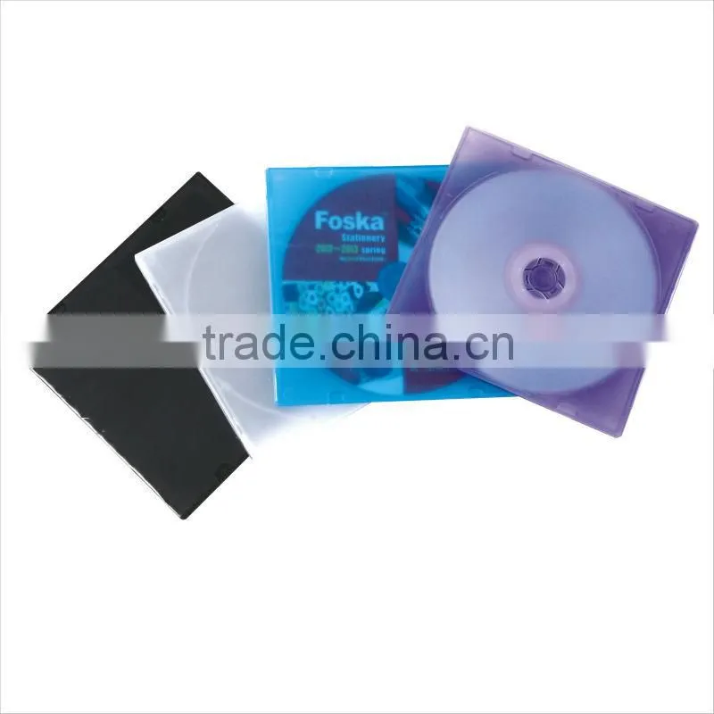 10.4MM Clear / Black Colors Single PS CD Box/CD Case/CD Sleeve