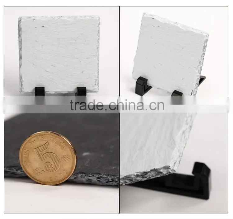 Customed wholesale 6" *6" *0.35 " blank square sublimation photo rock slate