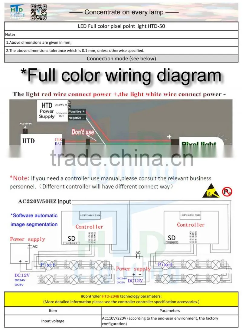 50mm diameter LED IP65 point light good quality 2016 hot selling