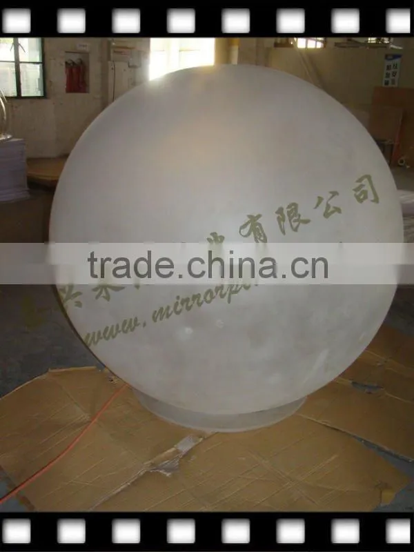 custom frosted large acrylic sphere