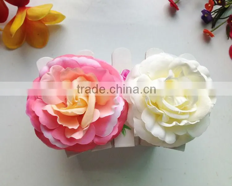 2014 Top Quality Bridal Hair Flower Artificial Elegant Rose Flower Hair Flower