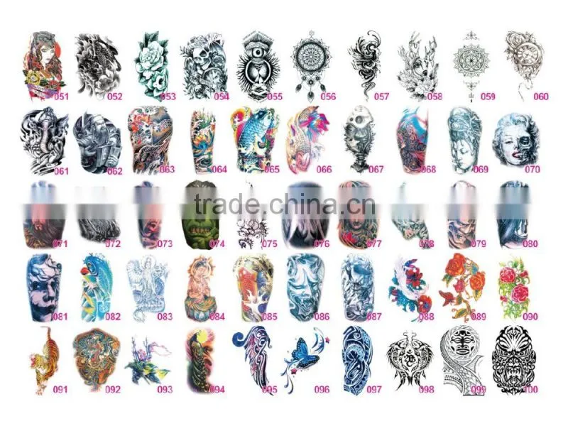 colorful body art customize sweets temporary confectionery tattoo