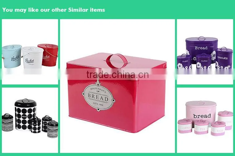 metal bread box,cream bread box,storage bread box