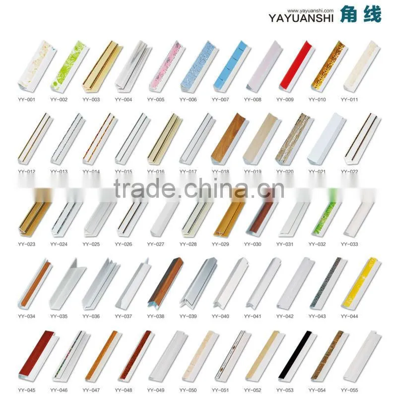 gold color pvc corner
