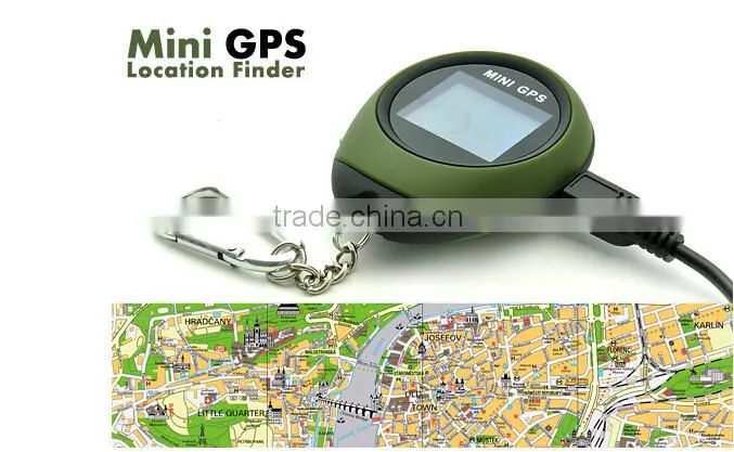 Mini GPS Tracker Tracking Device Travel Protable Keychain Locator Pathfinding Outdoor Sport Handheld Keychain