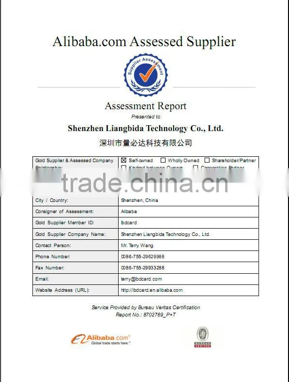 LBD Golden Supplier Alien H3 NFC Cards 840-960MHz