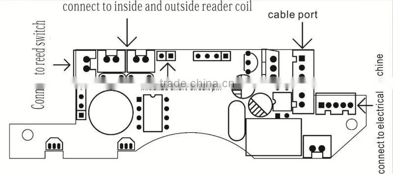 electric locking door lock with excellent quality Standalone Steel Drawback Lock