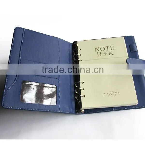 High quality hardcover loose-leaf soft PU notebook