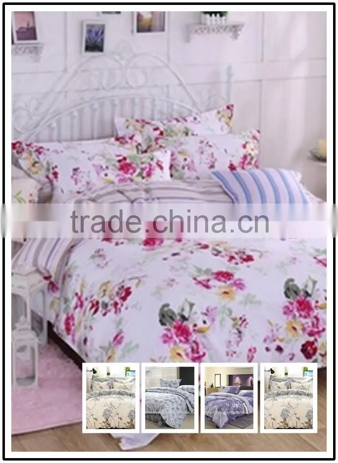 3D 100%polyester microfiber print fabric for home textile fabric of china