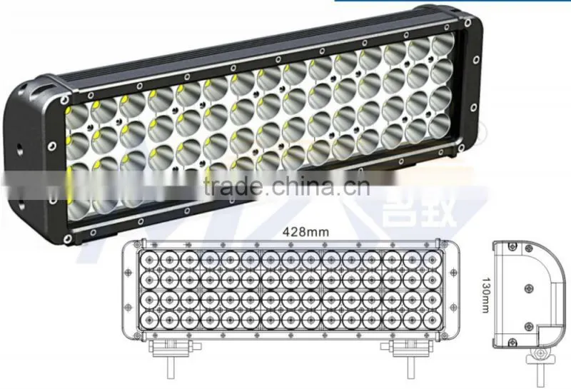 17inch led light bar China Wholesale price led offroad bar lights for jeep jk wrangler SUV four row driving light 180w 216w 288w