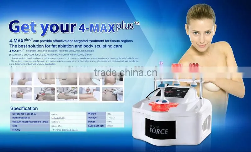WS-12 4Max Cavitation vacuum RF infrared LED beauty machine