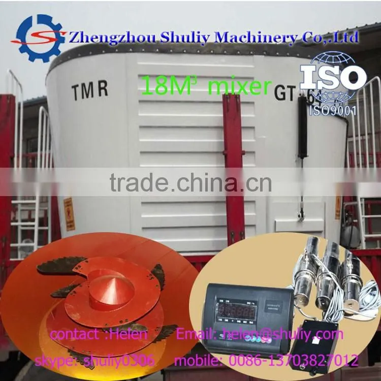 China quality farm machinery station cattle feed mixer wagon for TMR