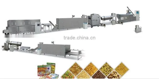 automatic corn flakes making equipment line