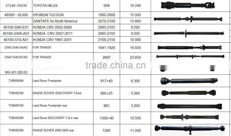 Drive Shaft Support for Toyota