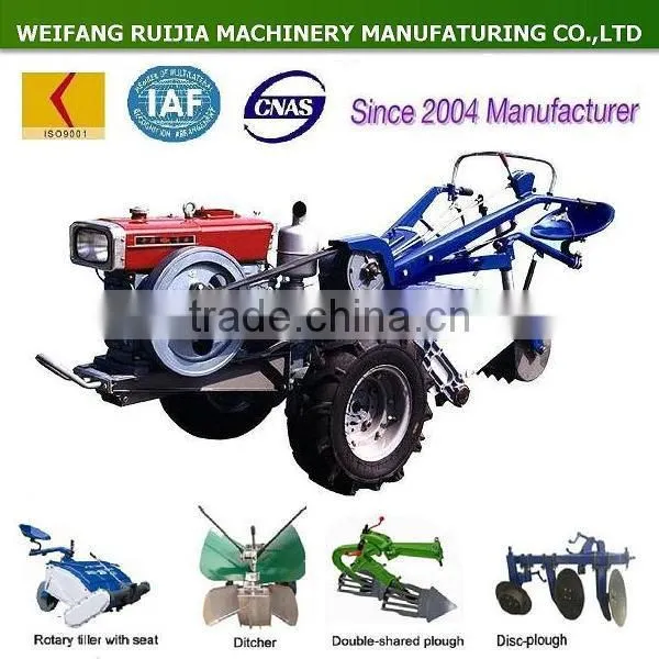 Good China supplier diesel two wheel plough tractor for sale ! Chinese new made tractors with disc plough for sale !