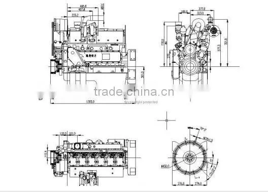 WEICHAI diesel engine, weichai engine WP10.336, weichai engine parts
