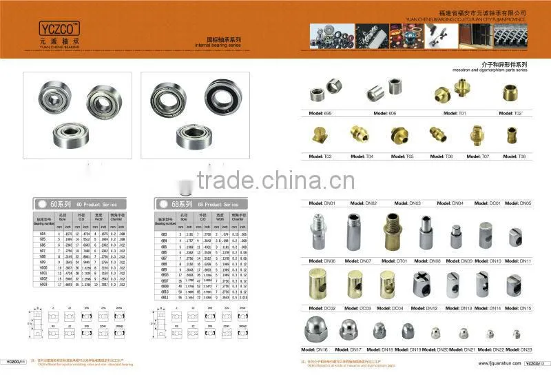 High quality wholesale 6*12*3 mm flange ball bearing