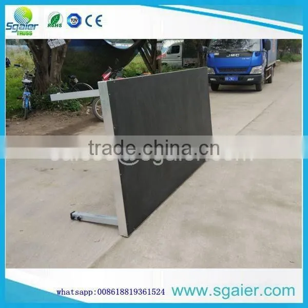 6 legs 1.22x2.44m portable stage, easy set up strong stage