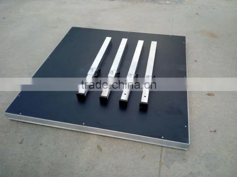 2016 best sale Circle Aluminum Glass Stage Transparent Stage