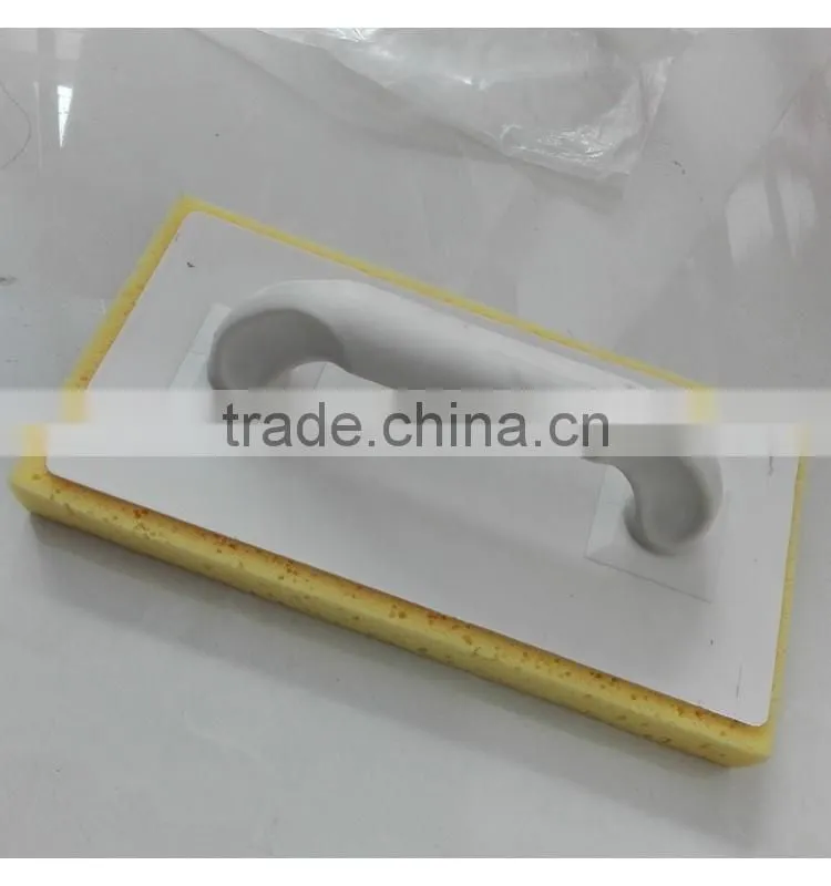 Wooden handle aluminum foam sponge plastering trowel