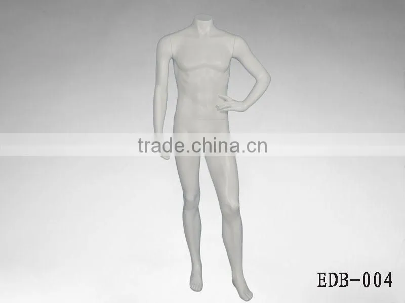 Fashion store window display high glossy sexy Male headless Mannequin