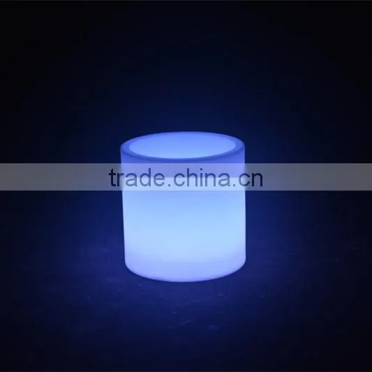 BSCI approval rechargeble flower pot/ small plastic color changing vase planter/bright color flower pot
