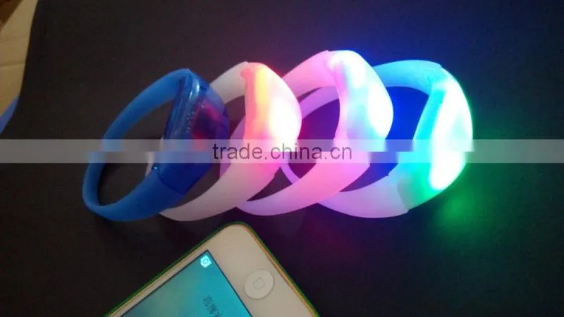 Silicone Sound Light Up Bracelet