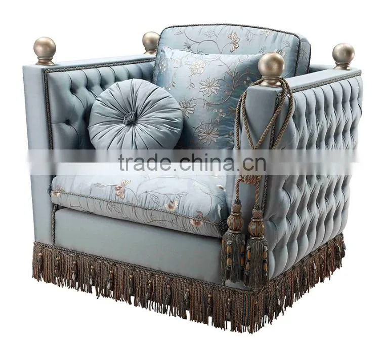Luxury living room furniture fabirc sofa set