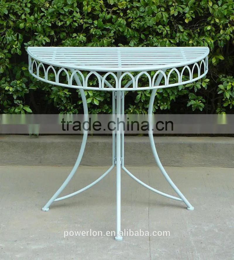 Antique Metal Corner Half Round Table In Uk