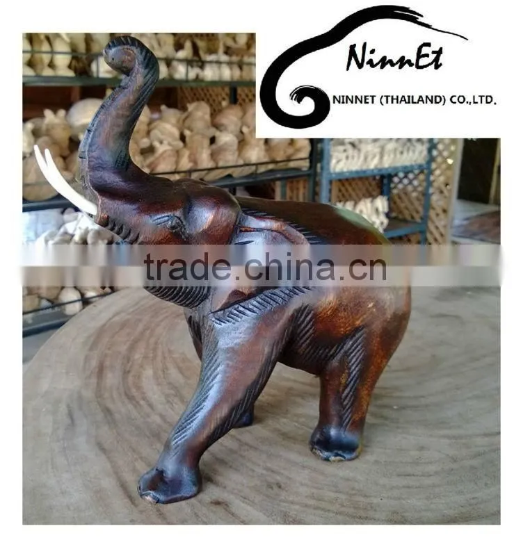 Wood Carved Elephant from Thailand
