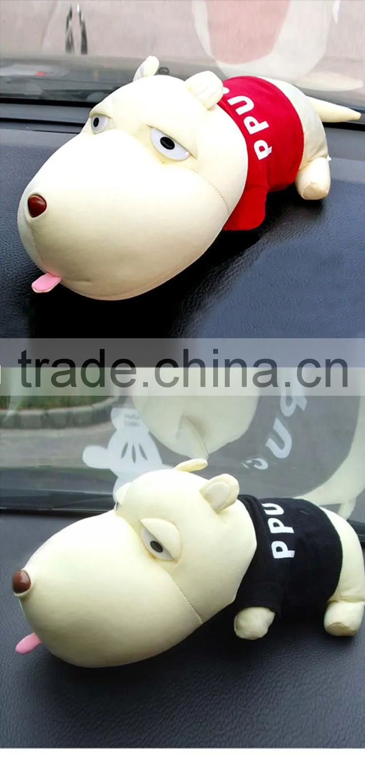 N252 Cartoon Dog Plush Toy Decor Air Purge Auto Bamboo Charcoal Bag Car Accessories for Air Purifying