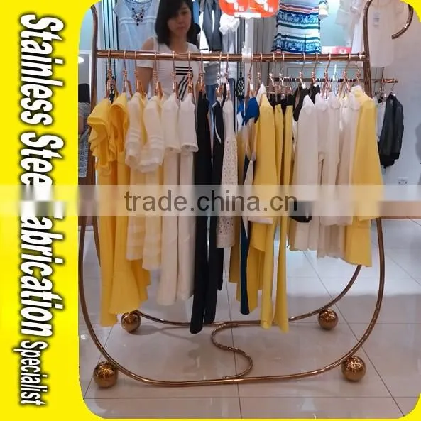 Keenhai Custom Made Stainless Steel Hanging Clothes Rack Clothing Rack stand Clothes Hanger Rack