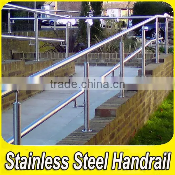 Decorative 304 Stainless Steel Exterior Handrails