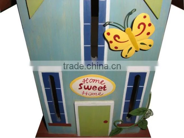Garden Decorative Wooden Bird House,Eco-friendly Wooden Bird House