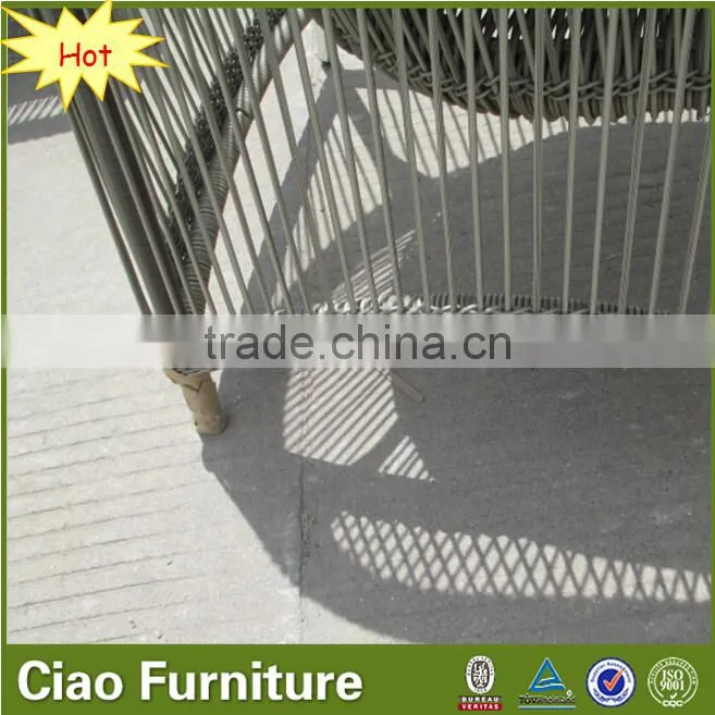 outdoor round rattan aluminum garden plastic chair furniture