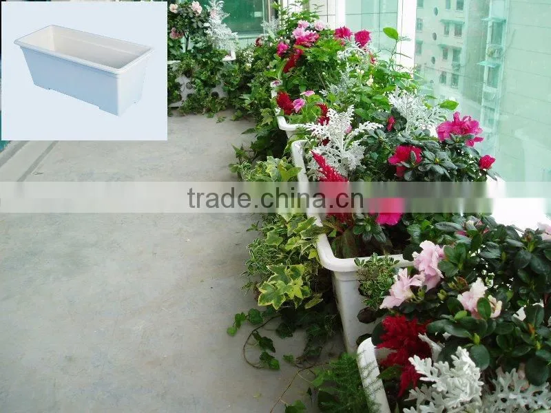 garden supplies plastic flower pot rectangular planter box