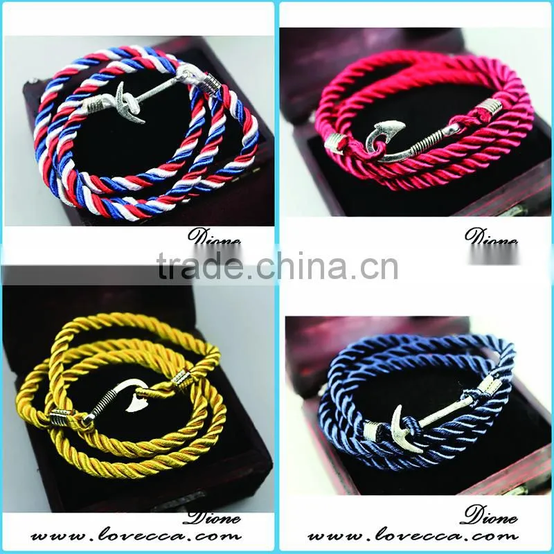 nautical bracelet rope anchors bracelet marine for men / women
