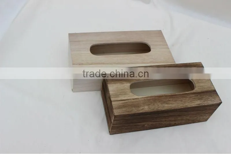 Hot sell wooden tissue box antique