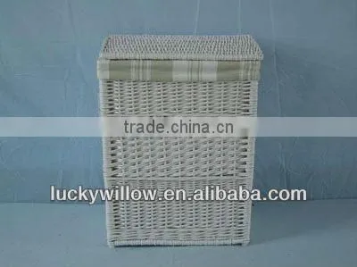 wooden&willow storage cabinet /storage drawers with 2 basket