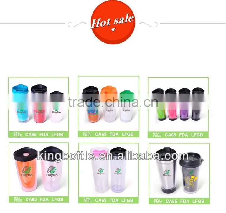 16oz double wall insert paper promoition plastic coffee mug DIY can change paper mug