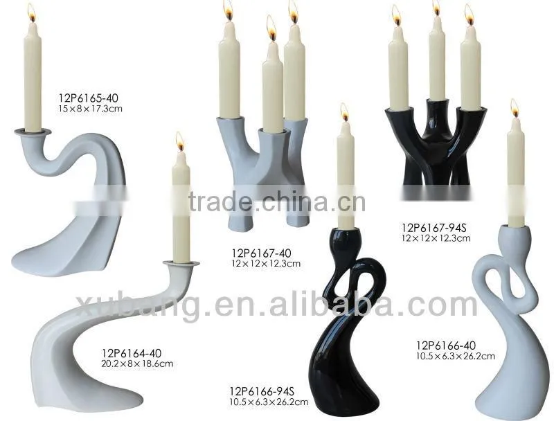new design handmade poly resin Wood with glass candle holder