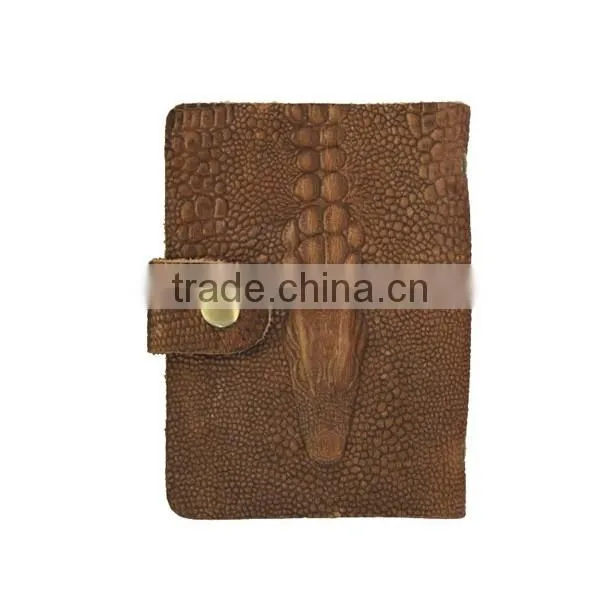 leather cover bulk plastic bussiness card holder with leather embossed